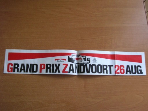 Zdjęcie oferty: Naklejka Grand Prix ZANDVOORT 26.08.1984 Formuła 1