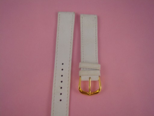 Zdjęcie oferty: Biały pasek do zegarka 16 mm.