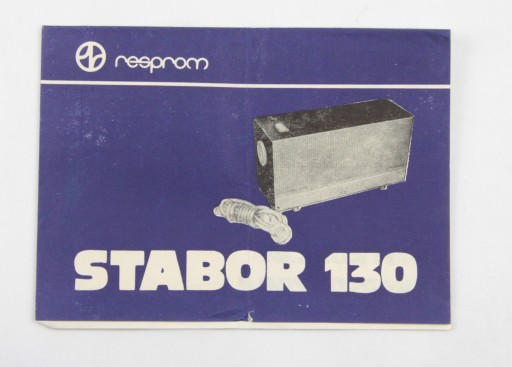 Zdjęcie oferty: Instrukcja  stabilizatora napięcia Stabor 130