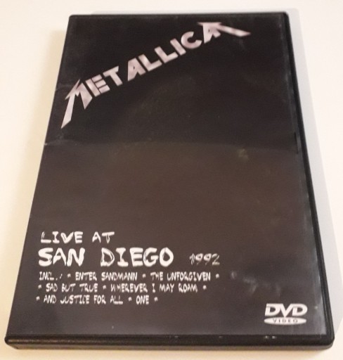 Zdjęcie oferty: Metallica, Live at San Diego 1992 DVD