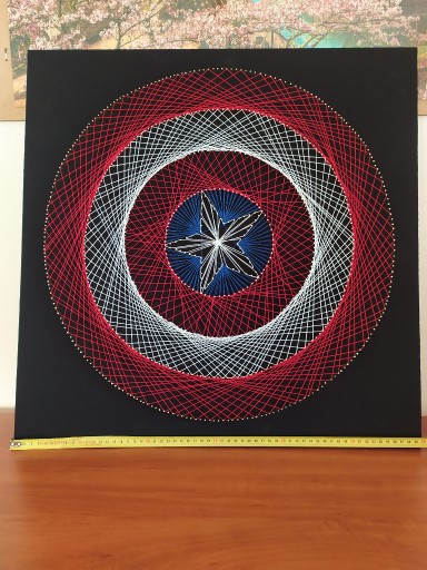 Zdjęcie oferty: Tarcza Kapitana Ameryki String Art