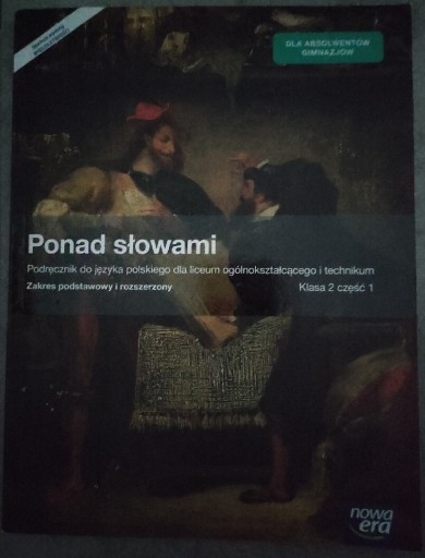 Zdjęcie oferty: Język polski Ponad słowami kl.2 cz.1