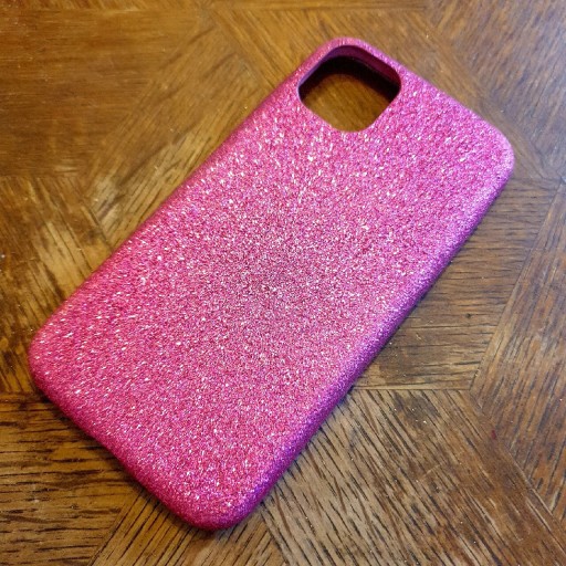 Zdjęcie oferty: Pokrowiec klapka tył iPhone 11 Różowe złoto Brokat błyszczący hit! Modny 