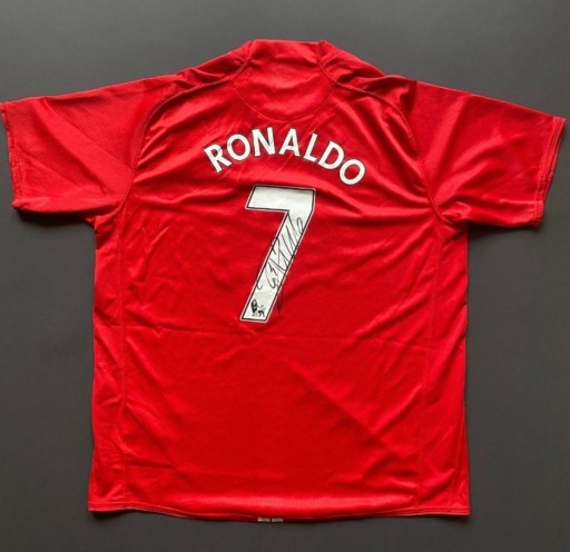 Zdjęcie oferty: Autografy_pl Cristiano RONALDO Manchester koszulka