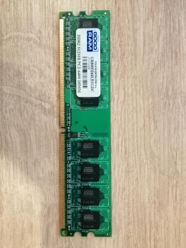 Zdjęcie oferty: Pamięć RAM GOODRAM DDR2 512MB PC2-6400 DIMM 