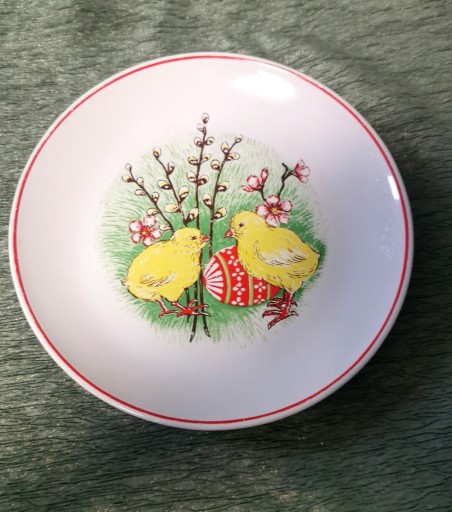 Zdjęcie oferty: Talerz wielkanoc PRL Pruszków porcelit 