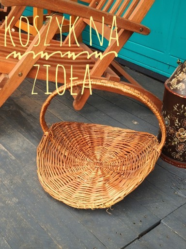 Zdjęcie oferty: Wiklinowy koszyk na zioła drewno 