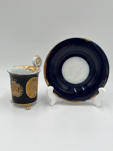 Zdjęcie oferty: Muzealna kobaltowa filiżanka. Miśnia. 1833 rok