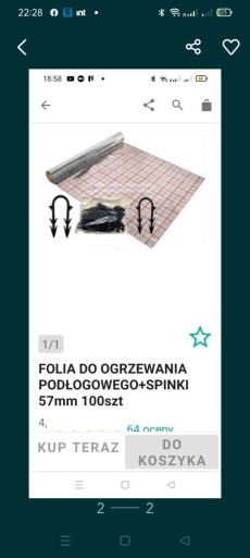 Zdjęcie oferty: Folia pod  ogrzewanie podlogowe