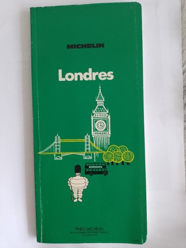Zdjęcie oferty: Michelin przewodnik turystyczny Londres 1975