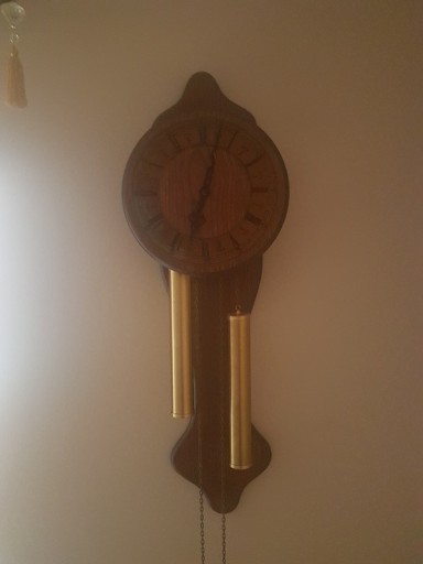 Zdjęcie oferty: Stary wiszący zegar drewniany