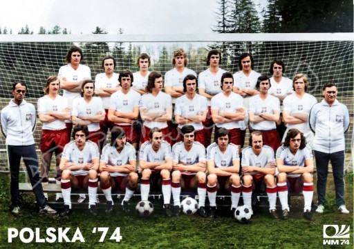 Zdjęcie oferty: Plakat Reprezentacji Polski 1974 A2 - Kolor HQ AI