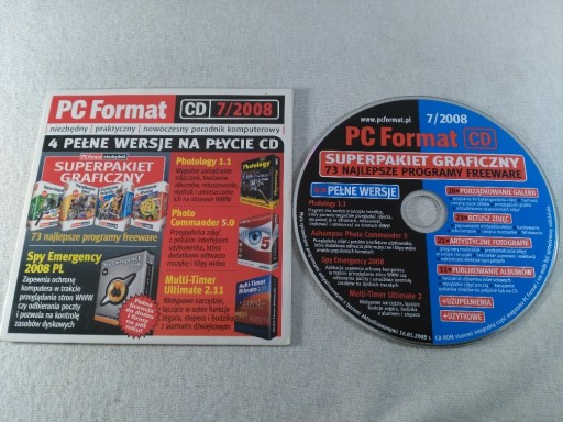 Zdjęcie oferty: PC Format 7/2008 Płyta CD