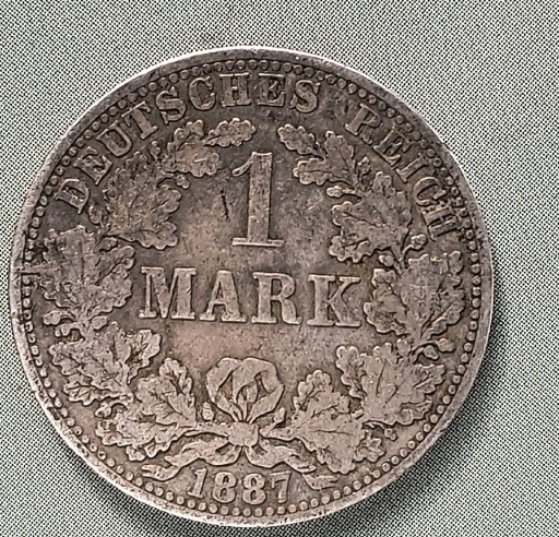 Zdjęcie oferty: 1 marka 1887 A  srebro 
