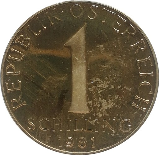 Zdjęcie oferty: Austria 1 schilling 1981, proof KM#2886