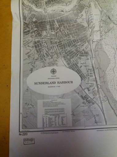 Zdjęcie oferty: mapa morska Niemiecka SUNDERLAND HARBOUR, 6ed1976 