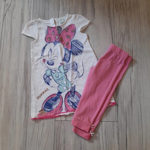 Zdjęcie oferty: Komplet z Minnie, tunika i legginsy, rozmiar 86