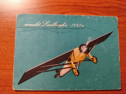 Zdjęcie oferty: Pocztówka kartka Samolot Lindbergha 1927 Ruch 1967