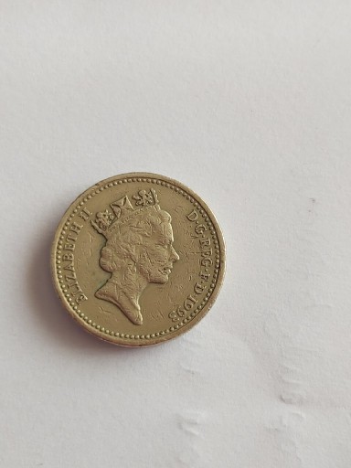 Zdjęcie oferty: Moneta Elizabeth II 1993 One Pound odwrotka 