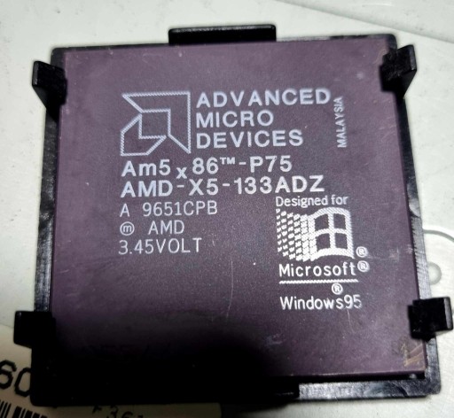 Zdjęcie oferty: PROCESOR CERAMICZNY AMD AM5X86 133MHZ P75PGA168 AMD-X5-133ADZ na Socket 3