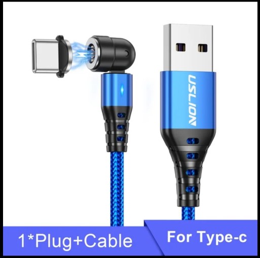 Zdjęcie oferty: Kabel USB-C 5A dł. 2m, rotacyjny, magnetyczny