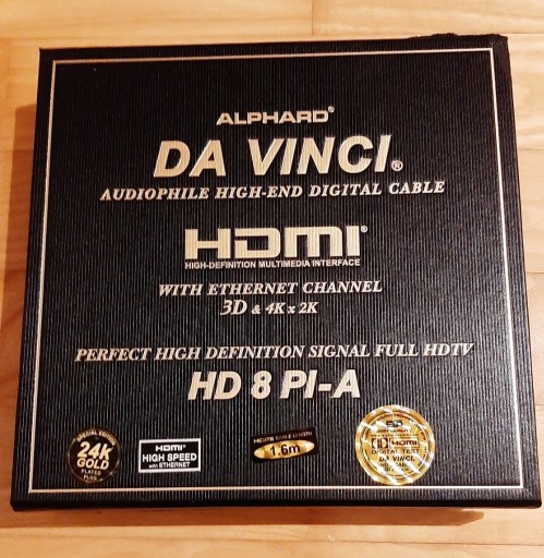 Zdjęcie oferty: Kabel HDMI Alphard da Vinci 1,6 m 3D 4K ARC
