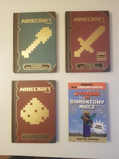 Zdjęcie oferty: Podręczniki do Minecrafta plus powieść