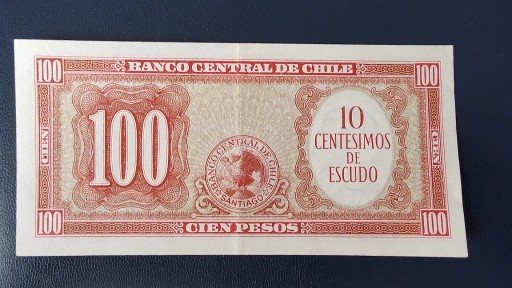 Zdjęcie oferty: Chile, 10 Centesimos / 100 Escudos 1960