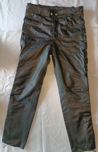 Zdjęcie oferty: Spodnie skórzane, wiązane