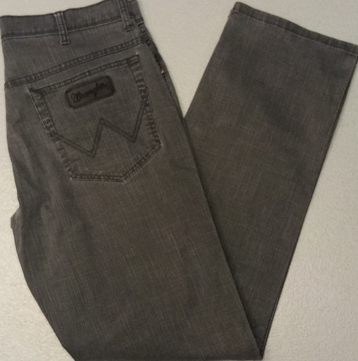 Zdjęcie oferty: R)WRANGLER TEXAS ORYGINALNE SZARE JEANSY Roz.34/34