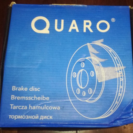 Zdjęcie oferty: Tarcze hamulcowe 2 szt. Quaro QD8591 Tył