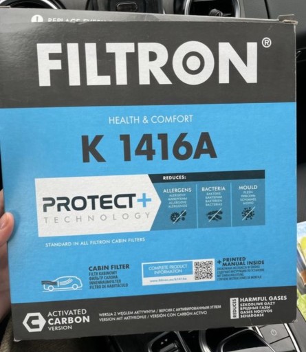 Zdjęcie oferty: FILTRON K1416A filtr kabinowy weglowy