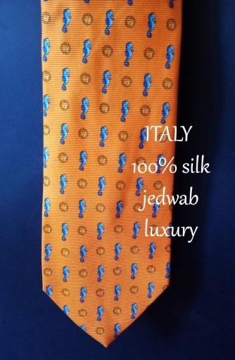 Zdjęcie oferty: ITALY 100% silk jedwab krawat luxury