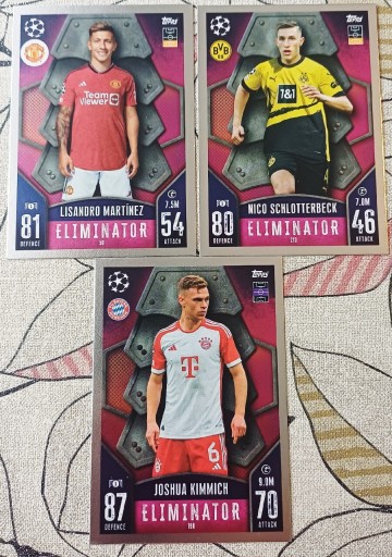 Zdjęcie oferty: Topps Match Attax 2023/24 – zestaw 3 kart Eliminator 