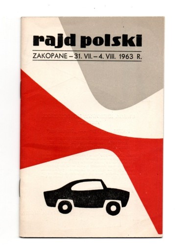 Zdjęcie oferty: PROGRAM 23. RAJD POLSKI ZAKOPANE 1963 R. FSO/FSM/Fiat/BMW