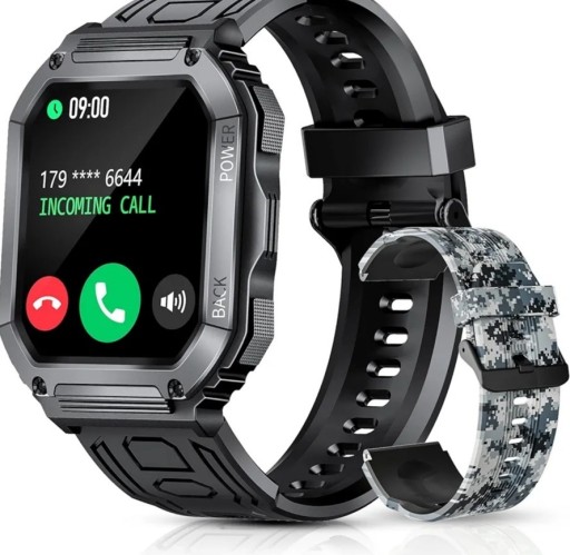 Zdjęcie oferty: Smartwatch męski 1,8" HD FULL IP67 2 paski