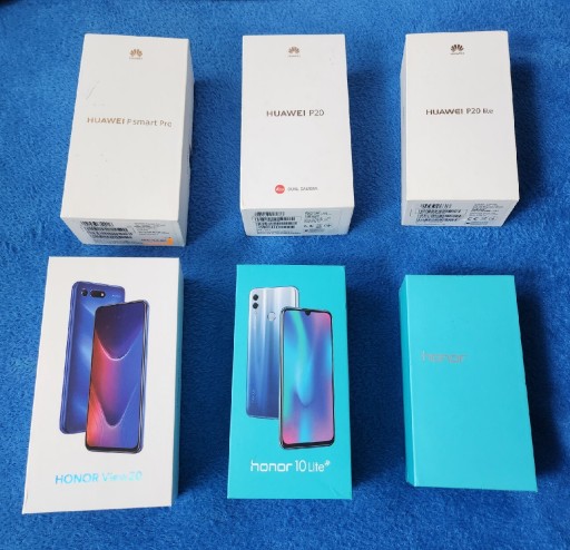 Zdjęcie oferty: Zestaw 6 pudełek po telefonach Huawei