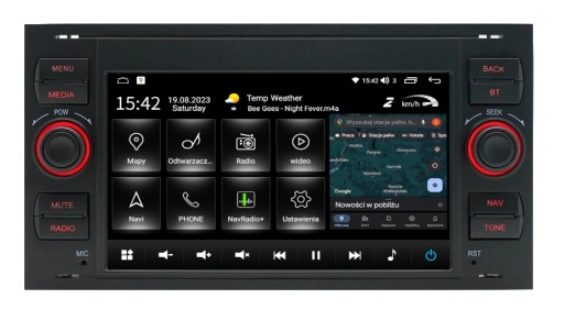 Zdjęcie oferty: Radio android FORD UNIWERSALNE Czarny 7"