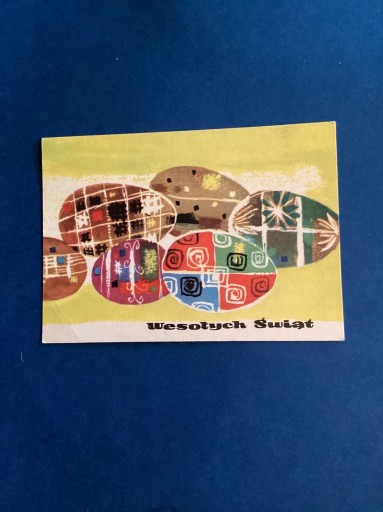 Zdjęcie oferty: 2689. WIESŁAWA GROSSET - POCZTÓWKA - „WIELKANOC” - 1965 rok