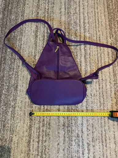 Zdjęcie oferty: Plecak fioletowy skórzany Vera Pelle
