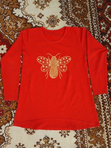 Zdjęcie oferty: Gustowna tunika bluzka z aplikacją Motyla roz 152