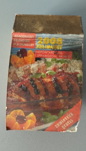 Zdjęcie oferty: Kalendarz 2008r zrywany - kartka z kalendarza 