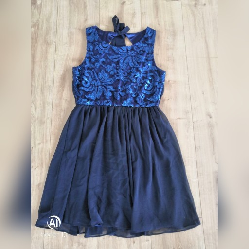Zdjęcie oferty: Blue vanilia śliczna granatowa sukienka Rozmiar M