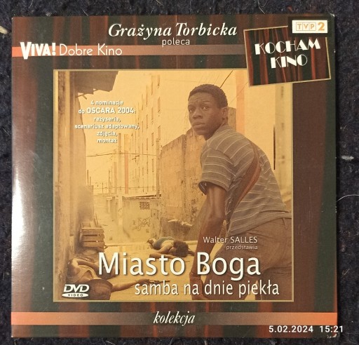 Zdjęcie oferty: Miasto Boga samba na dnie piekła płyta DVD