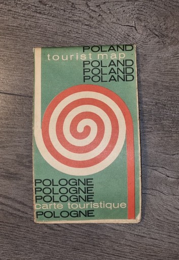 Zdjęcie oferty: Stara mapa turystyczna Polski 1966r.