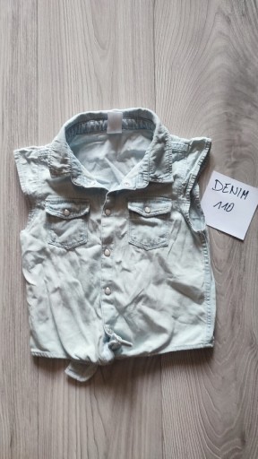 Zdjęcie oferty: Koszula dziecięca Denim rozm. 110 bez rękawów 