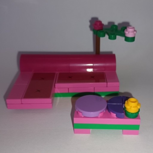 Zdjęcie oferty: LEGO meble kanapa sofa - różowa 1 szt. NOWA