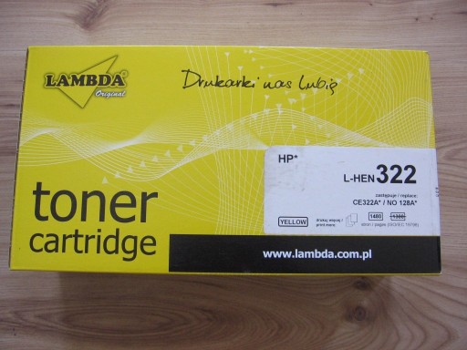 Zdjęcie oferty: NOWY TONER YELLOW CE322A DO DRUKARKI HP 1525 