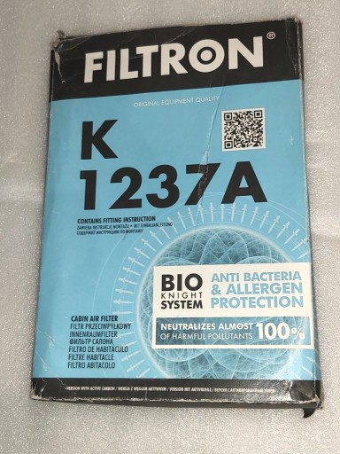 Zdjęcie oferty: Filtr Kabiny FILTRON K1237A