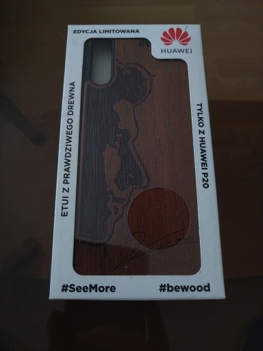 Zdjęcie oferty: Etui bewood Huawei P20 drewno Lewandowski